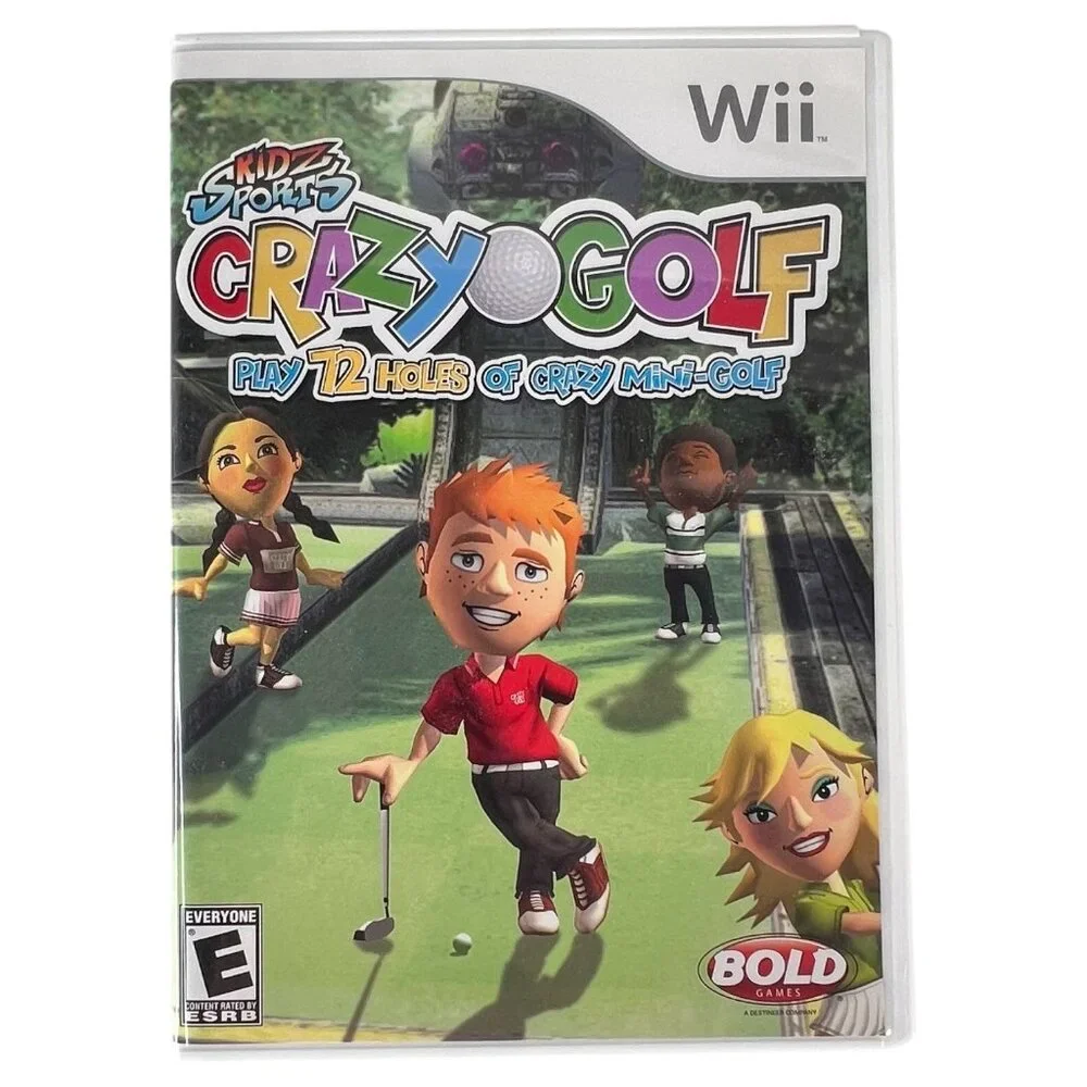 Nintendo Wii Kidz Sports Crazy Golf Video Game With Manual & Case Complete